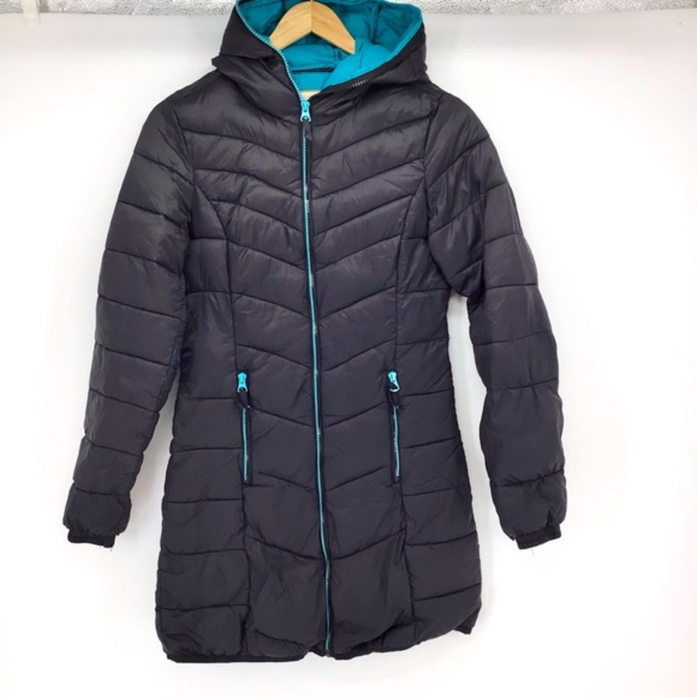 The Original Greenlander Gray Long Full Zip Puffer Coat Size Small/CH